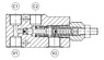 Клапан уравновешивающий (тормозной) Oleoweb VBCL-380-1-S